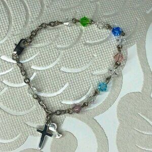 Dainty first communion bracelet